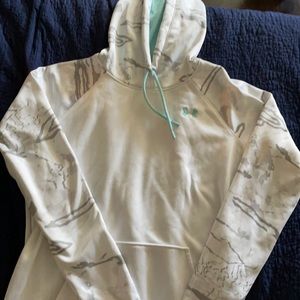 cute white camo under armor hoodie